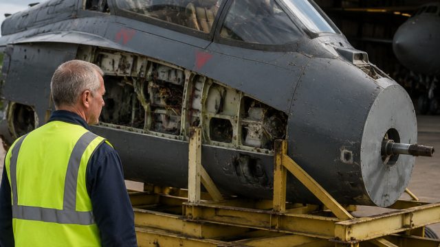 Historic Blackburn Buccaneer Cockpit Set to Depart Newark Air Museum | ukuran pola bantal guling bay